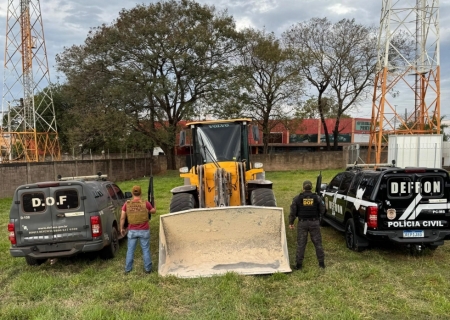 Ação conjunta do DOF e Defron resulta na apreensão de maquinário agrícola em Coronel Sapucaia