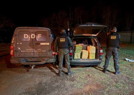 Casal é preso com quase 300 kg de maconha que seguiam para o Estado de São Paulo