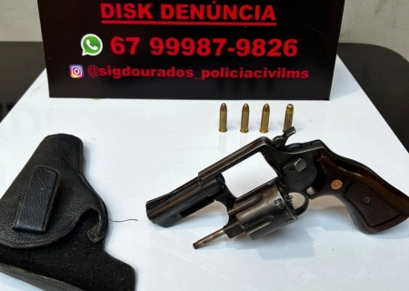 Homem é preso após efetuar disparos contra residências e pessoas em Dourados