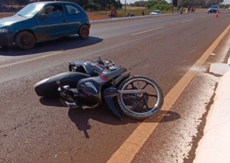Motociclista morre após colidir com poste na MS-156, em Dourados