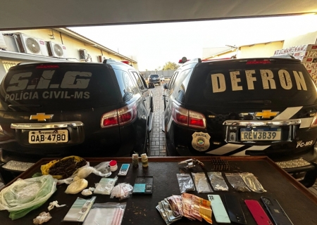 Defron e SIG prendem quatro integrantes de facção em operação contra o tráfico em Dourados