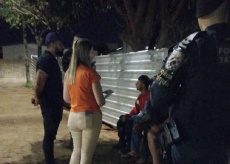 Prefeitura de Nova Andradina e Força Tática realizam nova ação com população em situação de rua