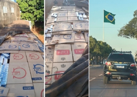 Polícia Federal cumpre mandados de busca e prisão preventiva em Sidrolândia contra contrabando de cigarros