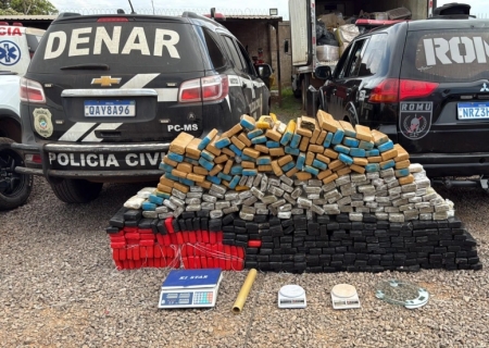 Ação conjunta apreende quase meia tonelada de drogas em Campo Grande