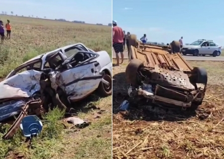 Homem morre em colisão frontal entre dois carros na MS-379