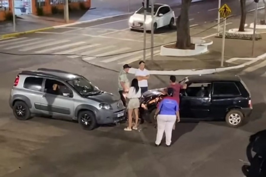 Após colisão, motoristas são presos por embriaguez em Nova Andradina