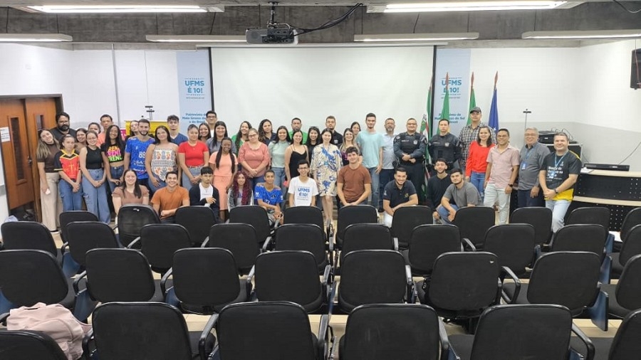 UFMS recebe o 8&ordm; Batalh&atilde;o da Pol&iacute;cia Militar de Nova Andradina na Semana Nacional do Tr&acirc;nsito 2025