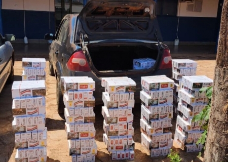 Força Tática apreende três veículos carregados com cigarros contrabandeados em Nova Andradina