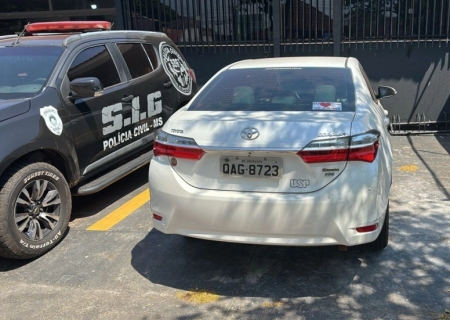 Ação integrada recupera veículo furtado e prende dois em flagrante na fronteira