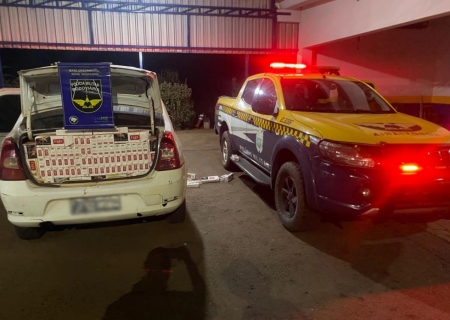 Polícia Militar Rodoviária apreende carga de celulares e cigarros contrabandeados em Nova Andradina
