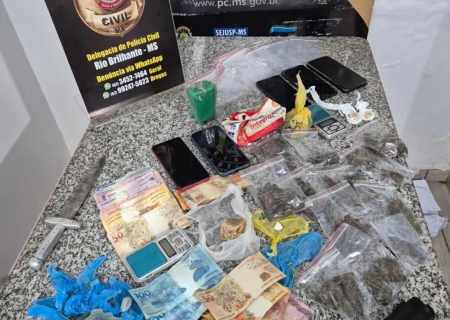 Polícia Civil desarticula 'biqueiras' e prende três traficantes em Rio Brilhante