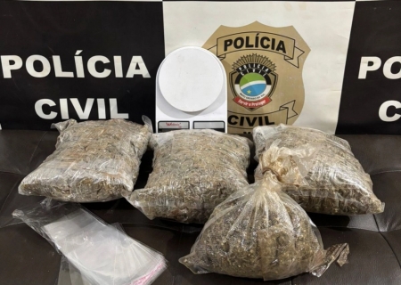 Polícia prende homem com mais de 3 kg de maconha em Itaporã