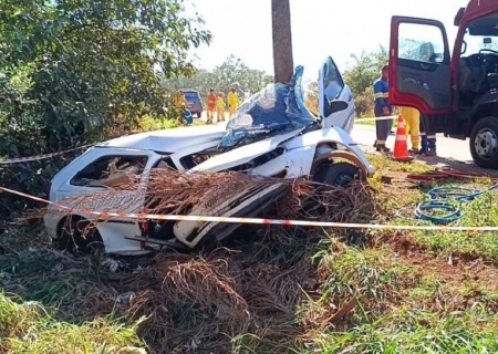 Vítima que morreu na MS-276 em carro carregado de cigarros era um adolescente de 17 anos