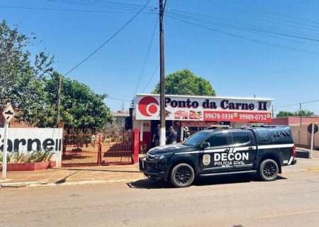 DECON realiza operação em Terenos e autua proprietário de açougue por venda irregular de carne