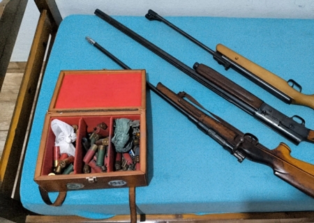 DAM cumpre mandado de busca e apreensão e apreende armas de fogo em fazenda de Nova Andradina