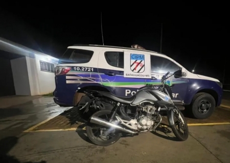 Jovem é preso após perseguição em Bataguassu com adolescente na garupa