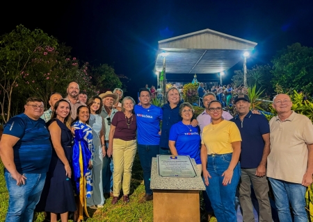 Caravina acompanha entrega de obras em Glória de Dourados
