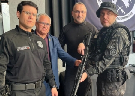 Agepen inaugura nova base do COPE e entrega armamentos modernos à Polícia Penal