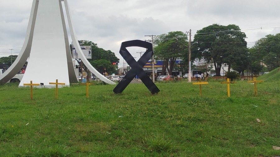 Nova Andradina realiza cerimônia em memória das vítimas de sinistros de trânsito