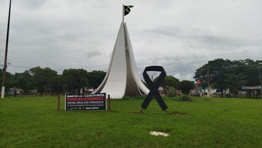 Nova Andradina realiza cerimônia em memória das vítimas de sinistros de trânsito