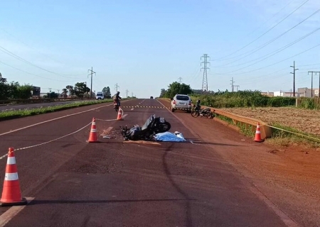 Jovem de 20 anos morre em acidente de moto na BR-163 em Dourados