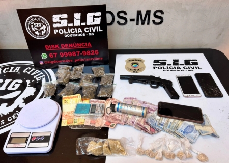 SIG prende jovem por tráfico e posse ilegal de arma em Dourados