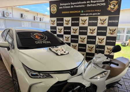 DEFRON prende duas mulheres no tráfico e apreende cocaína avaliada em mais de R$ 170 mil em Dourados