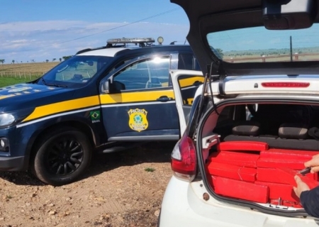 Dupla é presa pela PRF com mais de 200 kg de maconha em Bataguassu