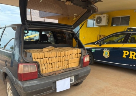 Polícia Rodoviária Federal apreende 420 kg de maconha em Água Clara