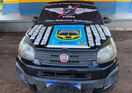 TOR encontra haxixe em estepe de carro em Amambai