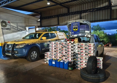 Polícia apreende contrabando avaliado em R$ 58 mil na MS-480