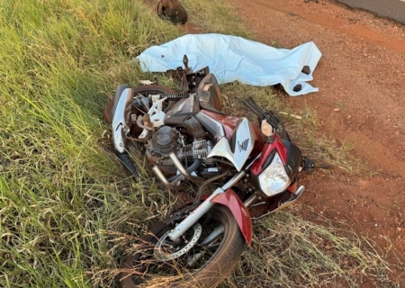 Motociclista morre após ser atingido por dois veículos de carga na MS-141