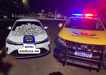 Motorista foge de abordagem e é preso com mais de 16 kg de skunk em Angélica