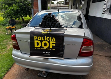 DOF apreende oito quilos de haxixe marroquino em Tacuru