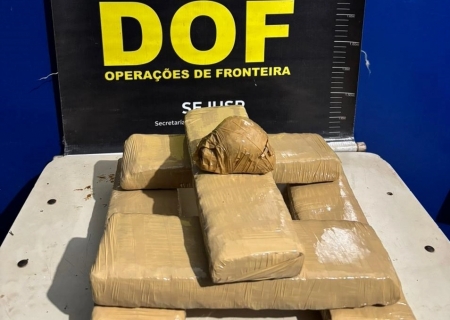 Foragido da Justiça é recapturado pelo DOF com droga que seria levada para aldeia indígena