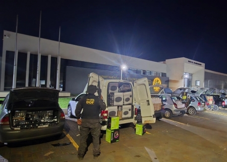 DOF intercepta comboio com mais de R$ 450 mil em mercadorias ilegais