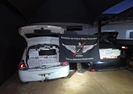 Polícia Militar Rodoviária apreende cigarros, medicamentos e anabolizantes em Ponta Porã
