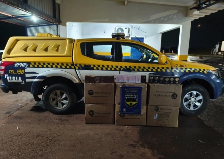 PMR apreende perfumes estrangeiros sem nota fiscal em ônibus na MS-134