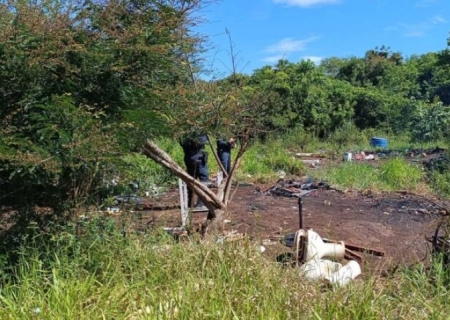 Corpo carbonizado é encontrado em área de mata no Recanto do Bosque, em Dourados