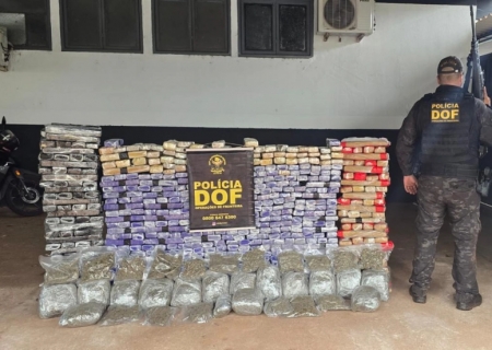 Carro carregado com drogas é apreendido pelo DOF após perseguição em Ponta Porã