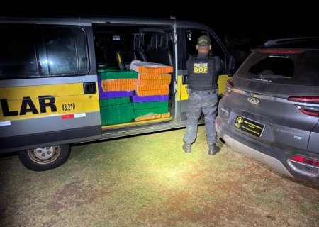 Van escolar carregada com maconha é apreendida pelo DOF em Anaurilândia