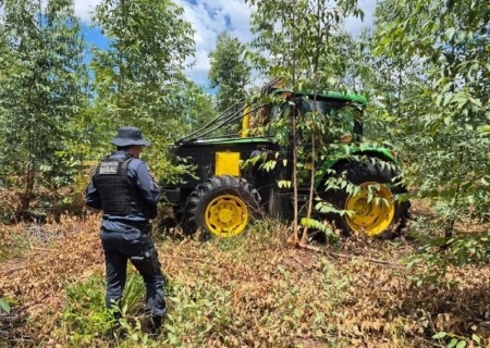 PM Rural recupera trator furtado em área rural de Selvíria