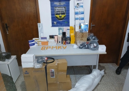 Polícia apreende carga ilegal avaliada em mais de R$ 223 mil na MS-164