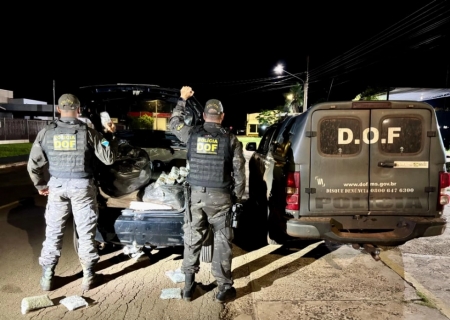 Traficante abandona veículo com R$ 1,3 milhão em drogas ao fugir do DOF em Amambai