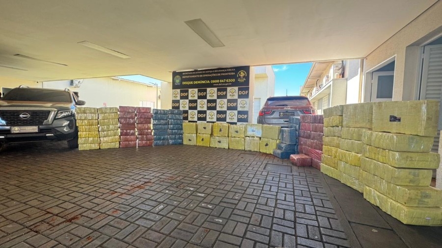 DOF apreende mais de 2t de maconha em Rio Brilhante