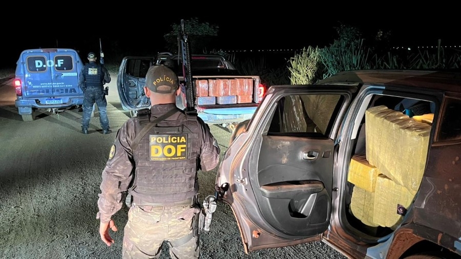 DOF apreende mais de 2t de maconha em Rio Brilhante