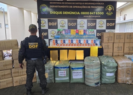 Departamento de Operações de Fronteira apreende van com descaminho e prende pai e filho em Maracaju