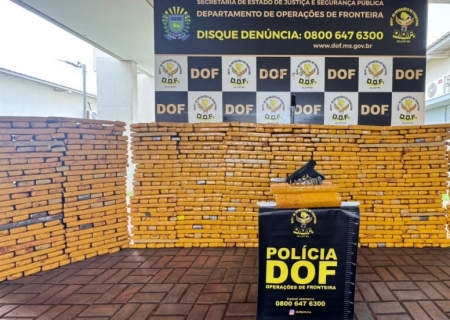 Confronto com DOF apreende quase 2t de maconha e deixa suspeito morto em Ponta Porã