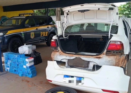 Dois carros com cargas de celulares ilegais são apreendidos pela PRF em Nova Casa Verde