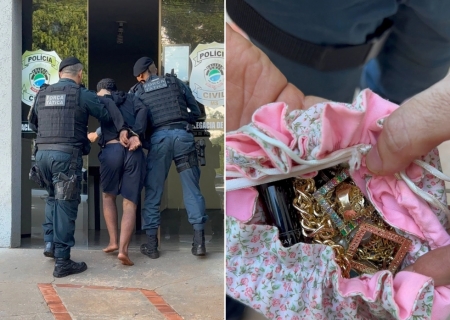 Força Tática prende suspeito horas após furto e recupera objetos em Nova Andradina